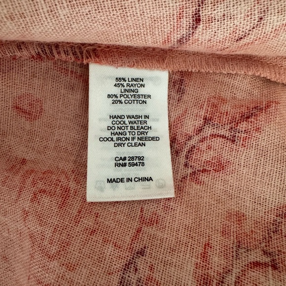 House Of Harlow 1960 Linen Blend Midi Dress - Picture 15 of 15